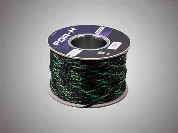 FOR-X X-106YS YEŞİL-SİYAH KABLO ÇORABI 100MT ürün görseli 1