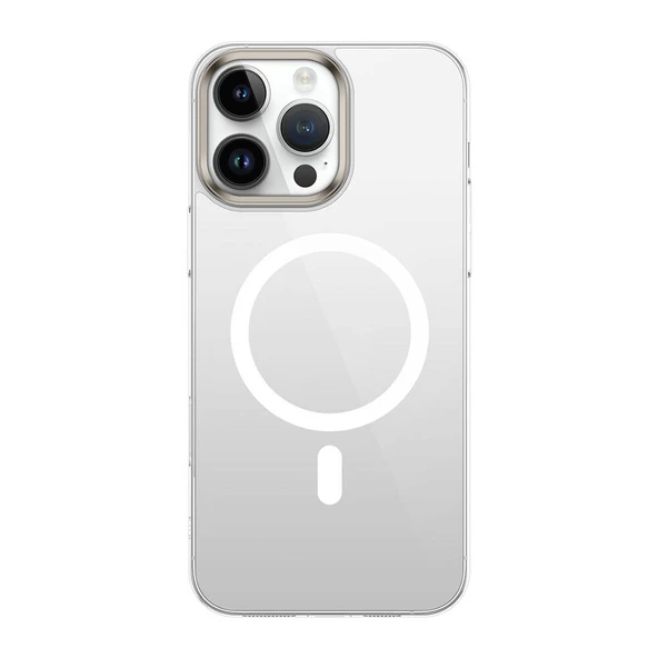 Gpack Apple iPhone 16 Pro Kılıf Magsafeli G-Glass Kapak Arka Yüzey Şeffaf ürün görseli 1