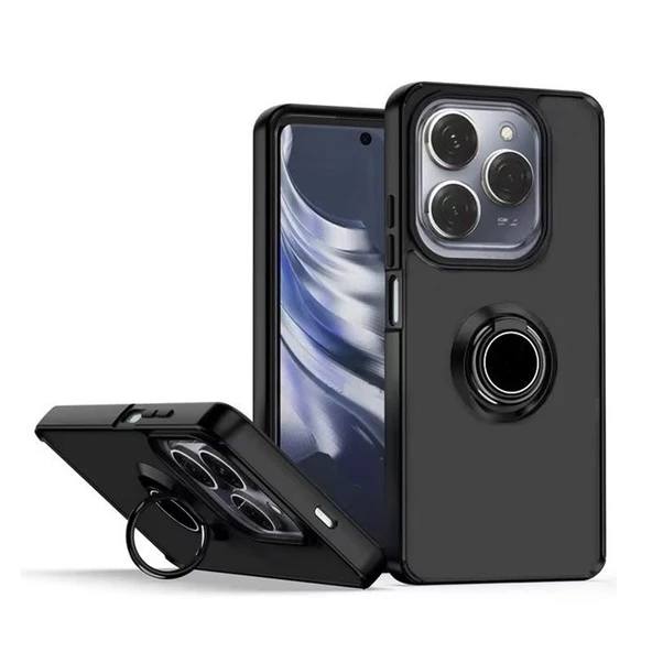 Gpack İnfinix Hot 40 Kılıf Montreal Yüzüklü Mıknatıslı Silikon ürün görseli 1