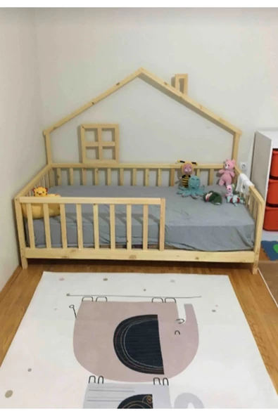 KÖŞK MOBİLYA Montessori Yatak 60x120 Yatak Uyumlu Masal Model Ahşap Karyola Bebek Yatak Organik ürün görseli 1