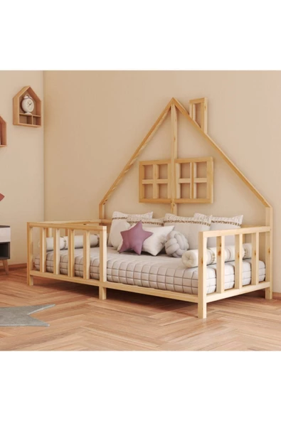 90X190 Yatak Uyumlu Montessori Karyola ürün görseli 1