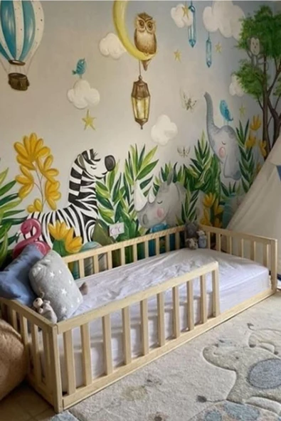 KÖŞK MOBİLYA Zehra Montessori Bebek Ve Çocuk Karyolası 70x110 Yatak Uyumlu ürün görseli 1