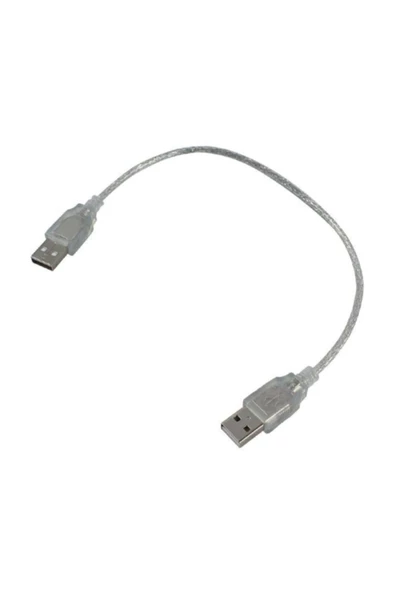 Usb Erkek-erkek Kablo 50 Cm Şeffaf ürün görseli 1