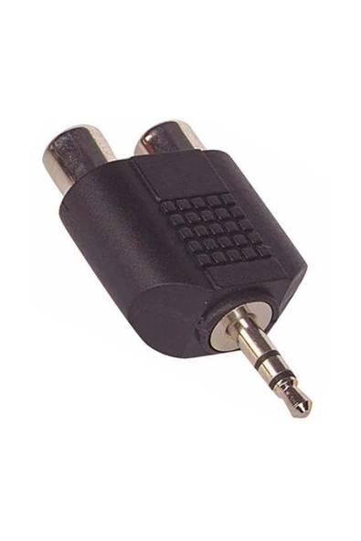 3.5 Mm Erkek / 2rca Dişi Çevirici Jack ürün görseli 1
