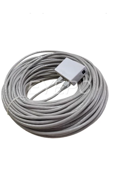 1 Giriş 4 Çıkışlı Internet Dağıtıcı SWITCH Çoğaltıcı Port Kablolu+2 ADET 10 METRE CAT6 KABLO M09 ürün görseli 1