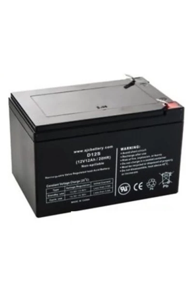 12 Volt 12 Amper Kuru Bakımsız Akü ürün görseli 1