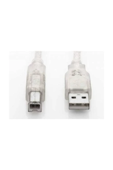 Yazıcı Kablosu 1.5 Metre Şeffaf Usb ürün görseli 1