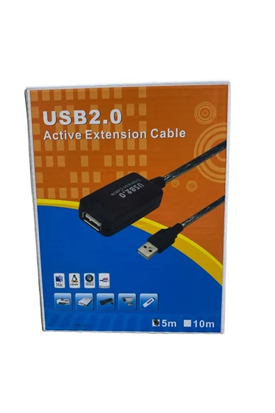 Usb Uzatma Kablosu 5 Metre Usb 0.2 Ara Kablo Veri Aktarım ürün görseli 1