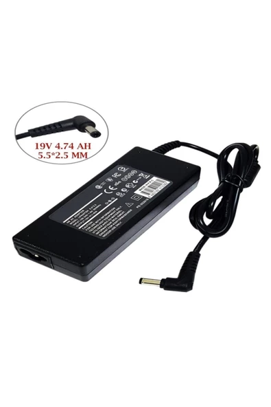 Asus Notebook Adaptör Şarj Aleti 19v 4.74 A 5.5 X 2.5 Mm ürün görseli 1