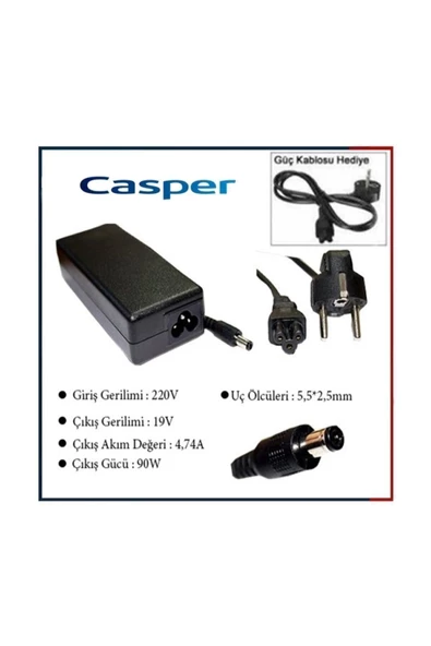 Casper Nırvana Nirvana Nb 15.6 Laptop Dizüstü Şarj Cihazı Adaptörü ürün görseli 1