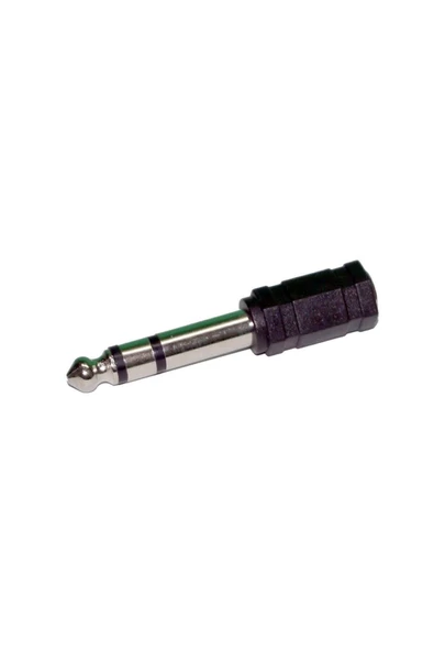 6,5 Mm Jak - 3,5 Mm Jak- 6,5 Mm Erkek 3,5 Mm Dişi Çevirici ürün görseli 1
