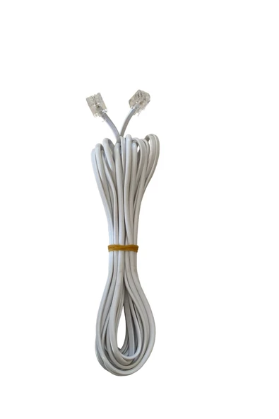 5mt 5 Metre Beyaz Renk Telefon Internet Hat Kablosu Kökem Duvar Modem Arası ürün görseli 1