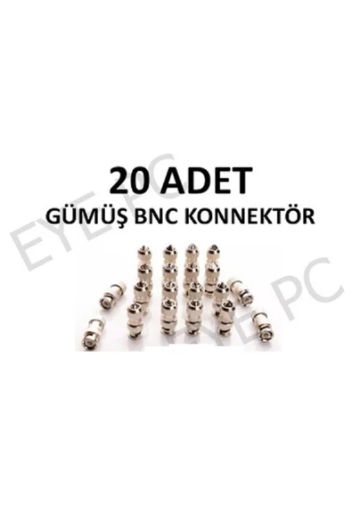 20 Adet Bnc Konnektör Connektör Sıkmalı Metal ürün görseli 1