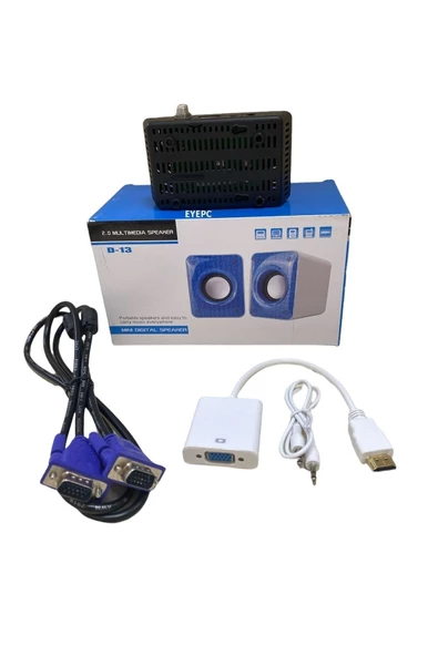 Monitör Tv Yapmak Için Set Hd Uydu +hoparlör +vga Aparat ürün görseli 1