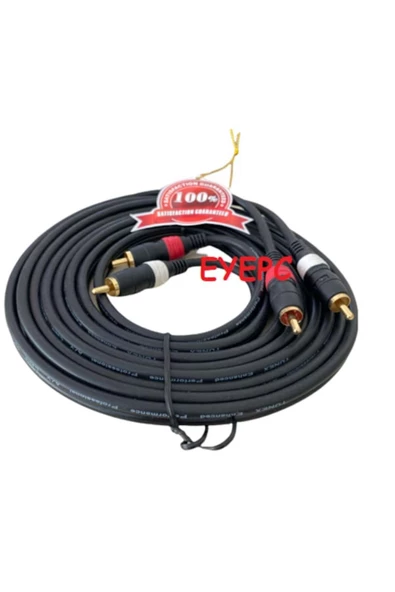 3 RCA - 3 RCA Kablo 20 Metre Görüntü Ve Ses Kablosu Gold 20 Metre ürün görseli 1