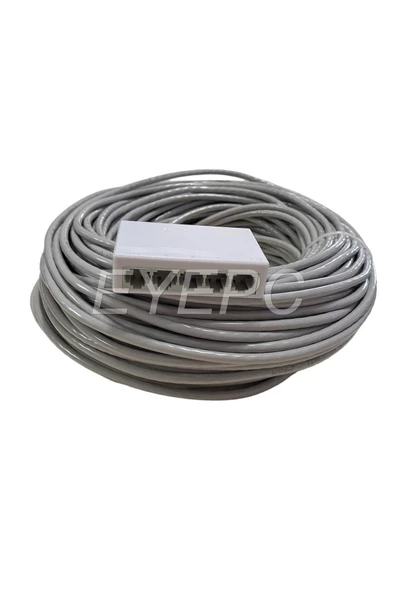 1 Giriş 4 Çıkışlı Internet Dağıtıcı Çoğaltıcı Port Kablolu+2 ADET 10 METRE CAT6 KABLO ürün görseli 1