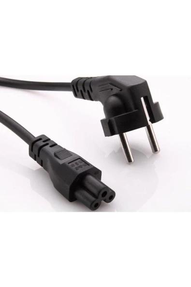 Power Kablosu Laptop Pc Bilgisayar Notebook Adaptör Yonca Kablo Güç Kablosu Yonca Şeklinde 1,5 Metre ürün görseli 1