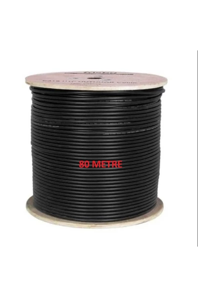 60 METRE MODEM BİLGİSAYAR İNTERNET KABLOSU ÖZEL KALIN SAĞLAM CAT 6 KET İÇ-DIŞ ORTAM -SEÇİNİZ ürün görseli 1