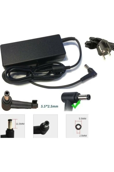 C300 Laptop Notebook Şarj Cihazı Şarj Aleti Adaptör 19 Volt 4.74 Amper Aşarj6 ürün görseli 1