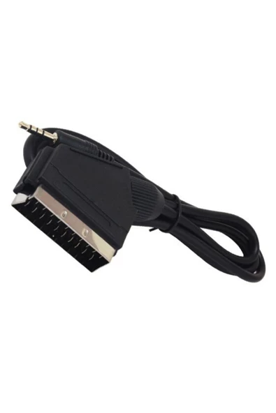 Uydu Alıcısı Av Kablo 3.5 Mm St Erkek/scart Kablo 1.2 Metre Scart To 3.5mm ürün görseli 1