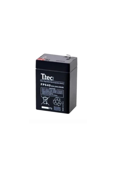 winshopp-Ttec 6V 4AH Bakımsız Kuru Akü (K95) ürün görseli 1