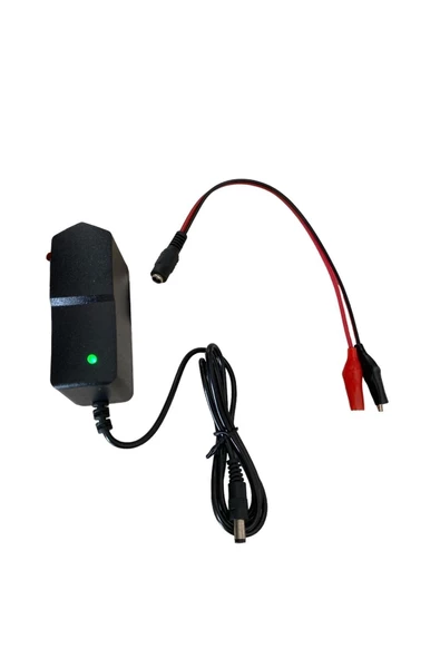 Led Işıklı 12 Volt Uyumlu Şarj Kesici Akü Şarj Cihazı Adaptörü 12v ürün görseli 1