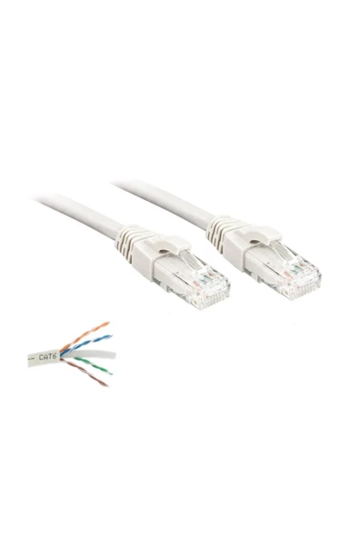 Cat6 Kablo 30 Metre Bakır Telli Data/internet/modem/ethernet Kablosu ürün görseli 1
