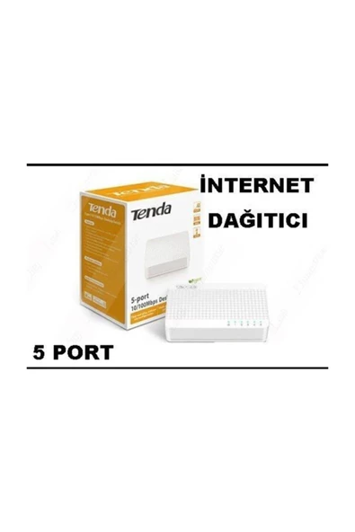 5 Port 10 / 100 Mbit Internet Hub Çoğaltıcı Ethernet Switch ürün görseli 1