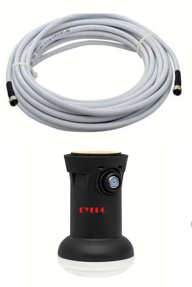20 Metre Uydu Kablosu Tekli Çıkış Çanak Uydu Lnb F Konnektör 1 Li 4k Full Hd 3d Single Lnb Lnb ürün görseli 1
