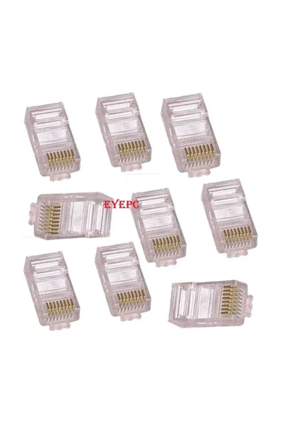 Rj45 Cat5/cat6 Uç (100'lük Paket) Poşetli ürün görseli 1