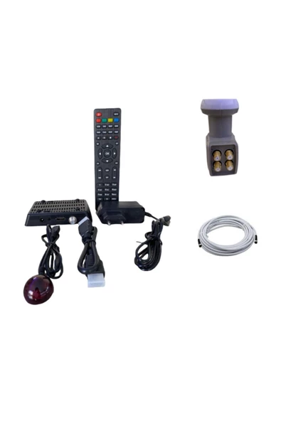 Hd Uydu 4'lü Lnb 20 mt Uydu Anten Kablosu Set ürün görseli 1