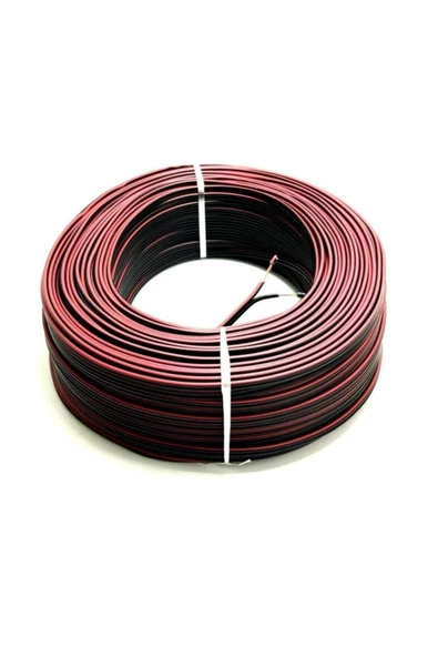 2x0,75mm Hoparlör Kablosu 100metre Siyah Yerli Üretim Oto Kamyon ürün görseli 1