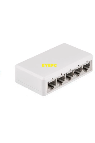 5 Port 10 / 100 Mbit Internet Hub Hup Çoğaltıcı Ethernet Switch Kablo Dağıtıcı Splitter ürün görseli 1