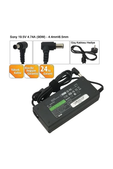 Retro  19.5v 4.7a 90w Vgp-ac19v42 Notebook Adaptör Rna-sn10 ürün görseli 1