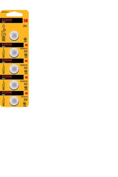Kodak 5 Li 2032 Para Pil Otomatik Kapı Araç Kumanda Pili ürün görseli 1