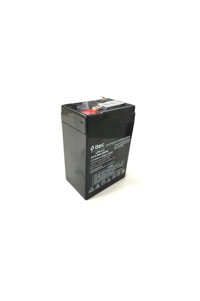 Ttec 6 Volt 4 Amper Akü ( 6 V 4 Ah ) Bakımsız Kuru Akü 6v 4ah Standart Akü ( Yeni Akü Ocak 2023 ) ürün görseli 1