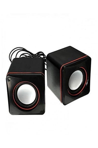 Multimedya 1+1 Mini Pc Hoparlör 2.0 Usb Speaker 2.5w ürün görseli 1