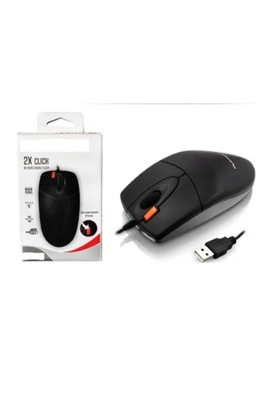 Usb Girişli Optik Kablolu Mouse Duble Click ürün görseli 1
