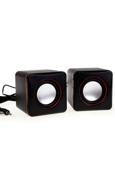 Kablolu Aux Usb Mini Multimedia Hoparlör 1+1 - Resim 3