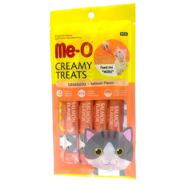 Me-O CreamyTreats Somon Etli Jel Mama 15gr x 4 ürün görseli 1