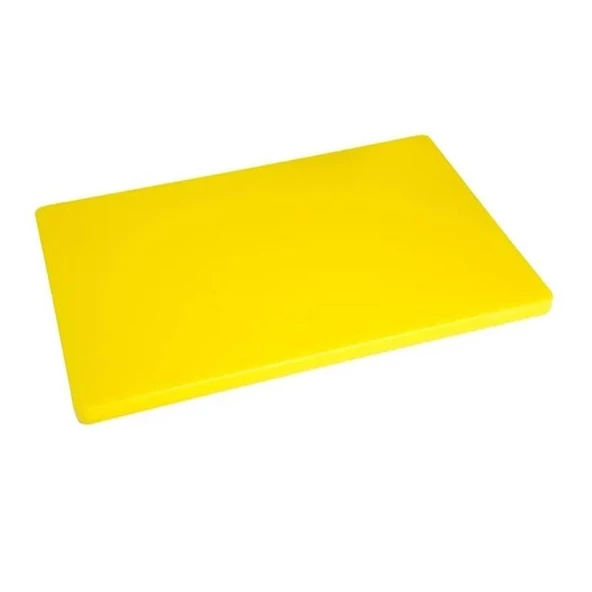Türkay 50x30x2 cm Polietilen Kesme Tahtası Kesim Levhası Sarı 4733 ürün görseli 1