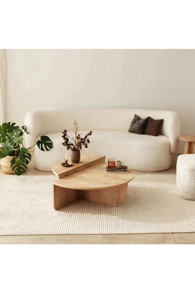 Eriza Cool, Yeni Nesil Modern 2 Parça Orta Sehpa, Natural ürün görseli 1