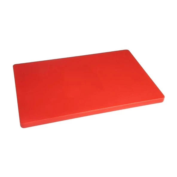 Türkay 50x30x4 cm Polietilen Kesme Tahtası Kesim Levhası Kırmızı 4788 ürün görseli 1
