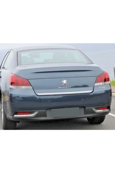 KromGaraj Peugeot 508 Formlu Krom Bagaj Alt Çıta 2010 Üzeri Paslanmaz Çelik ürün görseli 1