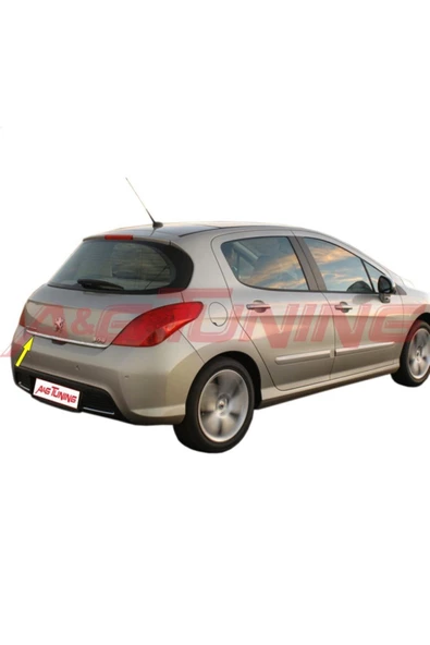 KromGaraj Peugeot 308 Formlu Krom Bagaj Alt Çıtası 2007-2013 Arası Paslanma ürün görseli 1