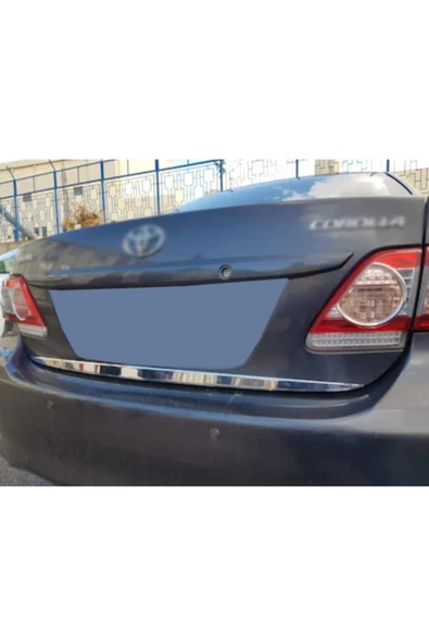 KromGaraj Toyota Corolla Formlu Krom Bagaj Alt Çıta 2007-2013 Paslanmaz Çel ürün görseli 1