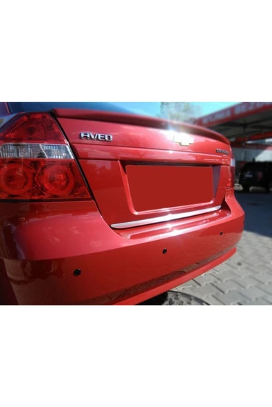 KromGaraj Chevrolet Aveo Sedan Formlu Krom Bagaj Alt Çıtası 2006-2011 ürün görseli 1