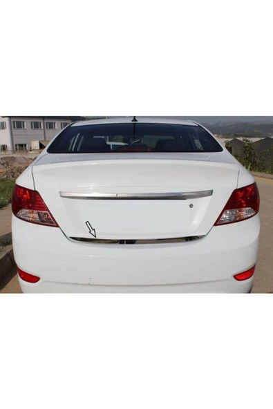 KromGaraj Hyundai Accent Uyumlu Blue Formlu Krom Bagaj Alt Çıtası 2011 Üzeri ürün görseli 1
