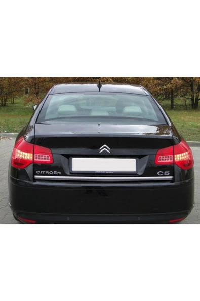 KromGaraj Citroen C5 Formlu Krom Bagaj Alt Çıta 2008 Üzeri Paslanmaz Çelik ürün görseli 1