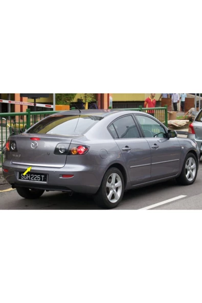 KromGaraj Mazda 3 Sedan Formlu Krom Bagaj Alt Çıtası 2003-2009 P.çelik ürün görseli 1